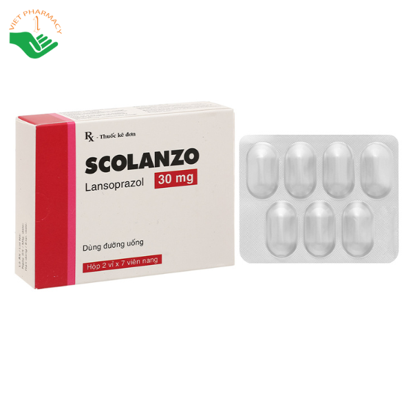 Thuốc Scolanzo 30mg Laboratorios Liconsa điều trị loét tá tràng, dạ dày (2 vỉ x 7 viên)